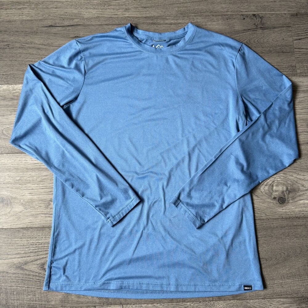 REI Co-op Men's Sahara Long-Sleeve Lightweight T-Shirt - Blue Heather - Medium